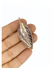 Plaka Yaprak Kolye Bileklik Ucu Charm 1 Adet