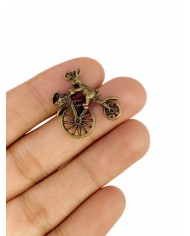 Bisiklet Süren Tavşan Kolye Bileklik Ucu Charm 1 Adet