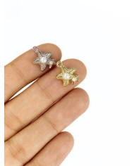 İncili Deniz Yıldızı Kolye Bileklik Ucu Charm Altın 1 Adet