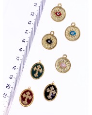 Plaka Hac Kolye Bileklik Ucu Charm Kırmızı 1 Adet