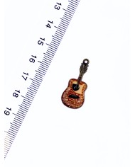 Pirinç Zirkon Mineli Gitar Kolye Bileklik Ucu Charm 1 Adet