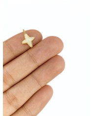 Pirinç Zirkon Taşlı Yıldız Kolye Bileklik Ucu Charm 1 Adet