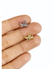 Pirinç Zirkon Mineli Helikopter Kolye Bileklik Ucu Charm 1 Adet