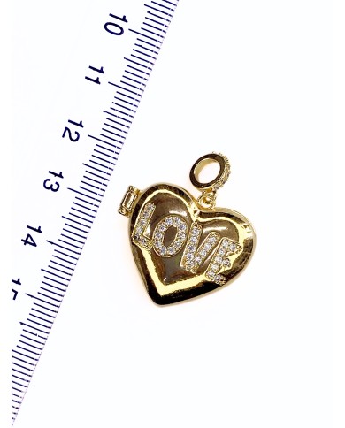 Pirinç Zirkon Taşlı Pandora Bileklik Uyumlu Açılır Kapanır Kalp Kolye Bileklik Ucu Charm 1 Adet