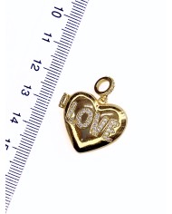 Pirinç Zirkon Taşlı Pandora Bileklik Uyumlu Açılır Kapanır Kalp Kolye Bileklik Ucu Charm 1 Adet