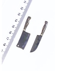 Pirinç Zirkon Mineli Bıçak Kolye Bileklik Ucu Charm 1 Adet