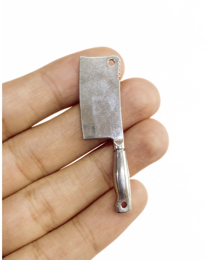 Pirinç Zirkon Mineli Bıçak Kolye Bileklik Ucu Charm 1 Adet