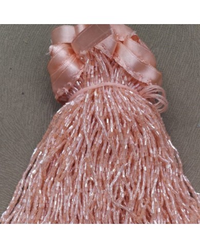 1 Metre - Boncuklu 15 - cm Püskül Saçak Pudra 1 Metre - Boncuklu 15 - cm Püskül Saçak Pudra