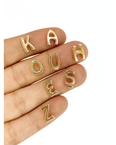 Lak Kaplamalı Geçme Balon Harf Kolye Bileklik Ucu Charm 10x13mm 1 Adet