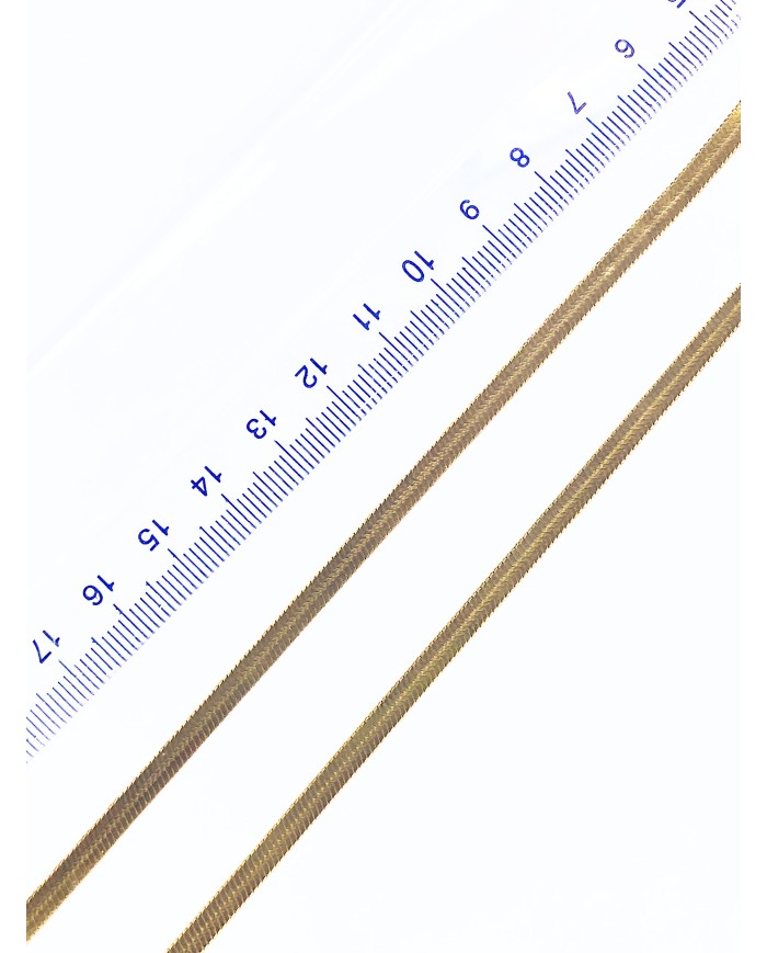 Çelik İtalyan Zincir Kolye Bileklik Altın Renk 4x1mm - 1m