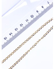 Çelik Parlak Uzatma Zinciri Kolye Bileklik Altın Renk mm - 1m