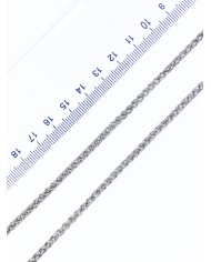 Çelik Burgulu Zincir Kolye Bileklik Nikel Renk 3x5mm - 1m