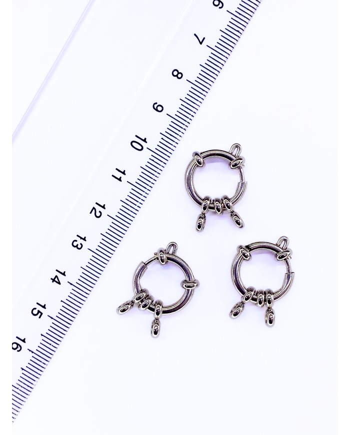 Çelik Gemici Klips Kilit Nikel 18x18mm - 1 Adet