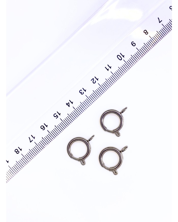Çelik Halka Klips Kilit Nikel 12x12mm - 1 Adet