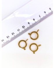Çelik Halka Klips Kilit Altın 14x14mm - 1 Adet