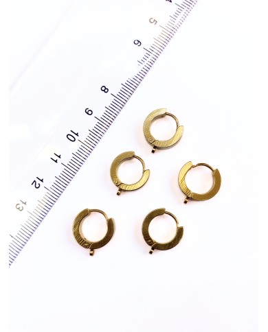 Çelik Küpe Aparatı Sarı 14x14mm - 1 Adet