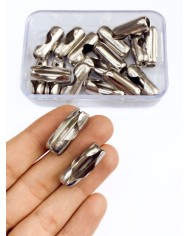 Çelik Topuz Zincir Bağlantısı Nikel 10x25mm - 1 Adet