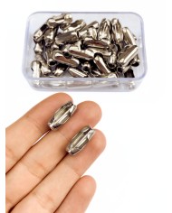 Çelik Topuz Zincir Bağlantısı Nikel 7x18mm - 1 Adet