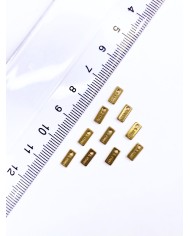 Çelik Plaka Stainless Steel Orijinallik Marka Aparatı Sarı 3x7mm - 1 Adet