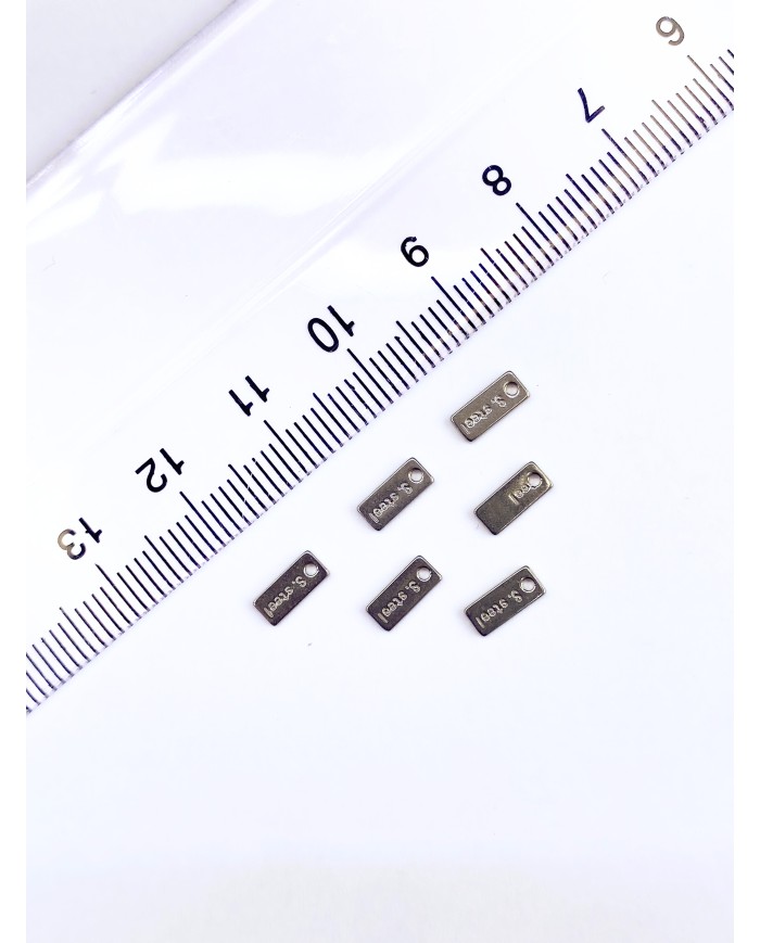 Çelik Plaka Stainless Steel Orijinallik Marka Aparatı Nikel 3x7mm - 1 Adet