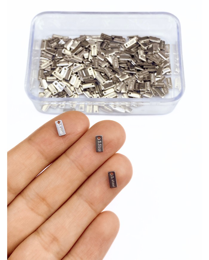 Çelik Plaka Stainless Steel Orijinallik Marka Aparatı Nikel 3x7mm - 1 Adet