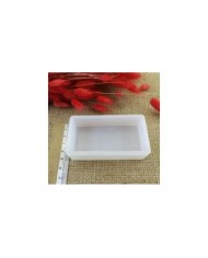 Dikdörtgen Reçine Epoksi,Mum,Sabun ve Beton Kalıbı 8 cm -Kod:58