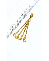 4’lü Zincir Püsküllü El Hamsa Uçlu Tesbih İmamesi Sarı