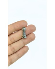 Zamak Desenli Tesbih İmamesi Nikel - 8x10mm