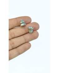 Zamak Desenli Tesbih İmamesi Nikel - 10x10mm
