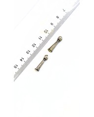 Zamak Desenli Tesbih İmamesi Nikel - 6x11mm