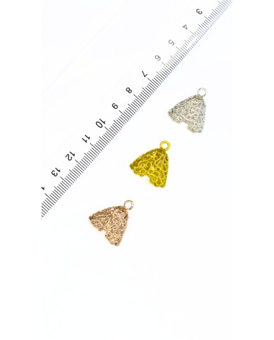 Zamak Tesbih Püskül Başlığı Tel Kırma Model Sarı Renk - 18x20mm