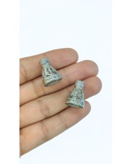 Zamak Tesbih Başlığı Nikel - 15x19mm