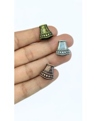 Zamak Tesbih Başlığı Nikel - 15x15mm