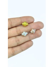 Zamak Boncuk Tesbih Aparatı Sarı - 11x10mm