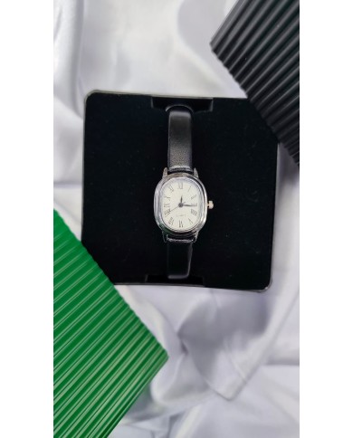 Klasik Model Oval Tasarım Çelik Kasa Kol Saati