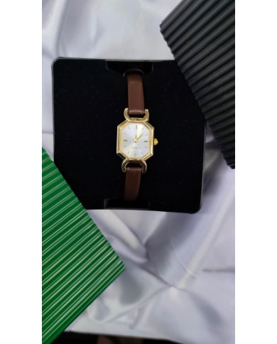 Klasik Model Oval Tasarım Çelik Kasa Kol Saati