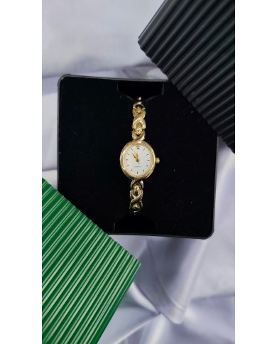 Model Oval Tasarım Çelik Kasa Kol Saati - Metal Kordon