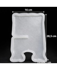 Rahle Düz Model Bir Adet Epoksi Reçine Silikon Kalıp -Kod:942