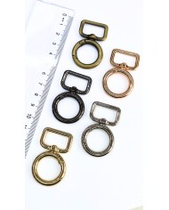 Yaylı Kanca Anahtarlık Çanta Askı Aparatı Halka Bakır 26x46mm - 1 Adet