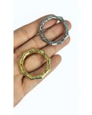 Yaylı Kanca Anahtarlık Çanta Askı Aparatı Köşeli Sarı 36x36mm - 1 Adet