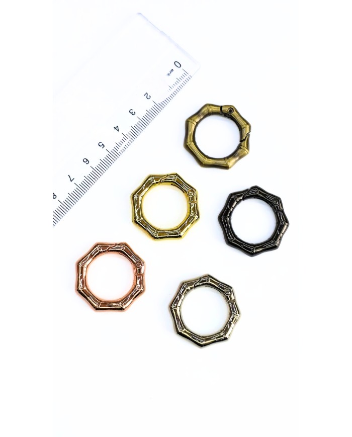 Yaylı Kanca Anahtarlık Çanta Askı Aparatı Köşeli Nikel 29x29mm - 1 Adet