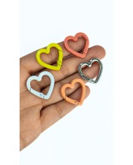 Yaylı Kanca Anahtarlık Çanta Askı Aparatı Sarı 25x26mm - 1 Adet