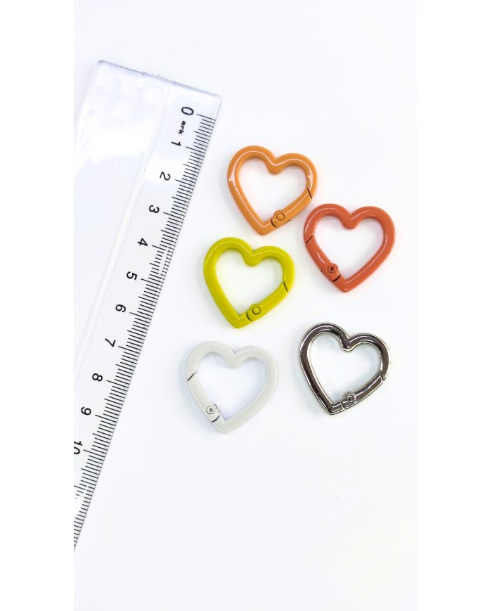 Yaylı Kanca Anahtarlık Çanta Askı Aparatı Sarı 25x26mm - 1 Adet