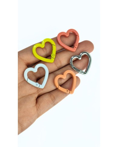 Yaylı Kanca Anahtarlık Çanta Askı Aparatı Sarı 25x26mm - 1 Adet