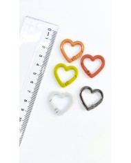 Yaylı Kanca Anahtarlık Çanta Askı Aparatı Sarı 25x26mm - 1 Adet