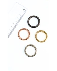 Yaylı Kanca Anahtarlık Çanta Askı Aparatı Oval Sarı 25x25mm - 1 Adet