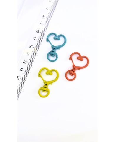 Yaylı Kanca Anahtarlık Çanta Askı Aparatı Oval Mavi 24x34mm - 1 Adet