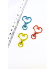 Yaylı Kanca Anahtarlık Çanta Askı Aparatı Oval Mavi 24x34mm - 1 Adet