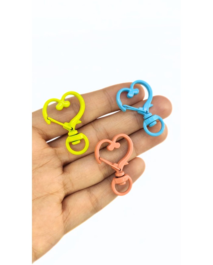 Yaylı Kanca Anahtarlık Çanta Askı Aparatı Oval Mavi 24x34mm - 1 Adet