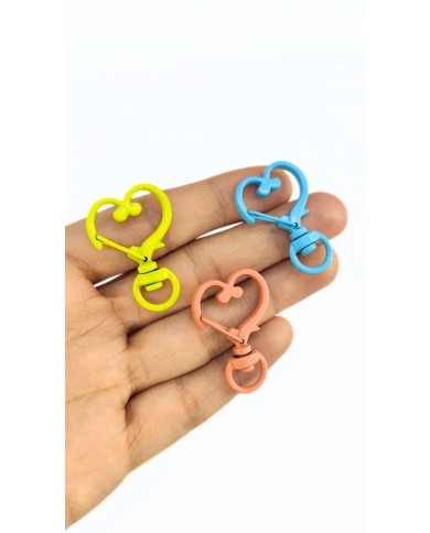 Yaylı Kanca Anahtarlık Çanta Askı Aparatı Oval Mavi 24x34mm - 1 Adet